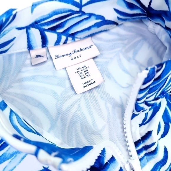 Tommy Bahamas Blue White Floral Golf Dress Sz Xs - Picture 3 of 12